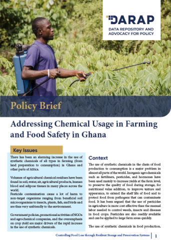 Addressing Chemical Usage in Farming and Food Safety in Ghana