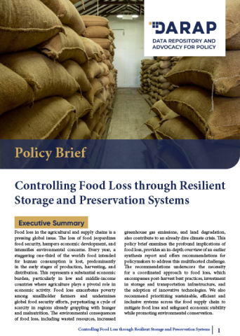 Controlling Food Loss through Resilient Storage and Preservation Systems